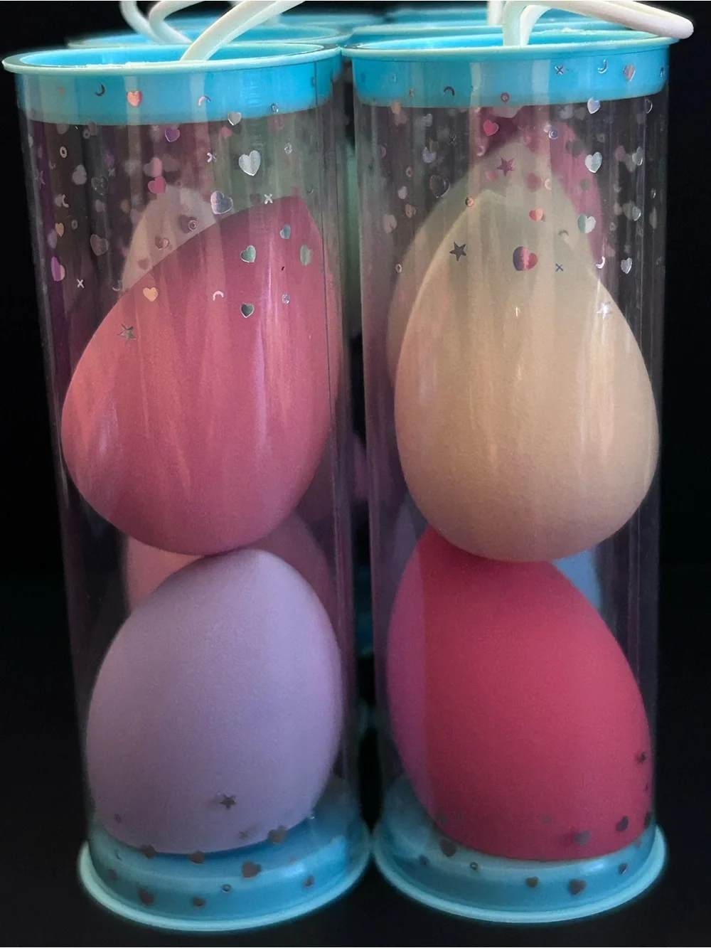 DOZEN Pastel Foundation Beauty Blender Sponge Duo Set of Six in Assorted Colors